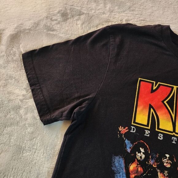 Kiss Black Tshirt With Graphics Size Medium - Picture 3 of 6